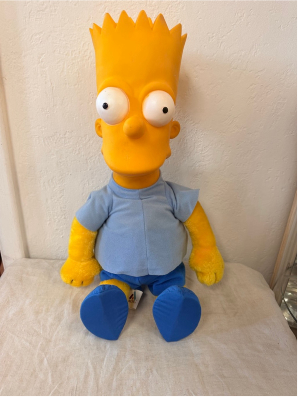Boys The Simpsons Bart Simpson Stuffed Animal Yellow Blue One Size